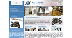 Desktop Screenshot of adityaindia.net